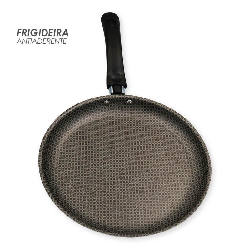 Frigideira 22cm - Cinza - Loja Lar Criativo