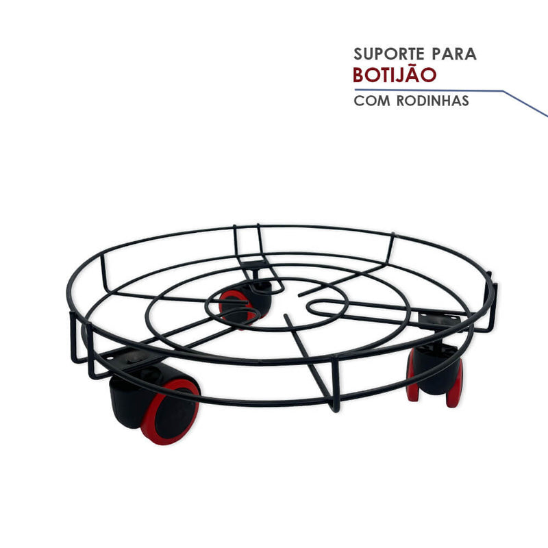 Suporte para Botijão de Gás com Rodinhas - Loja Lar Criativo