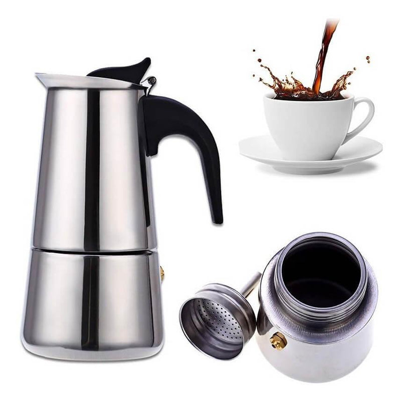 Cafeteira Italiana - Inox - 6 xícaras - Loja Lar Criativo