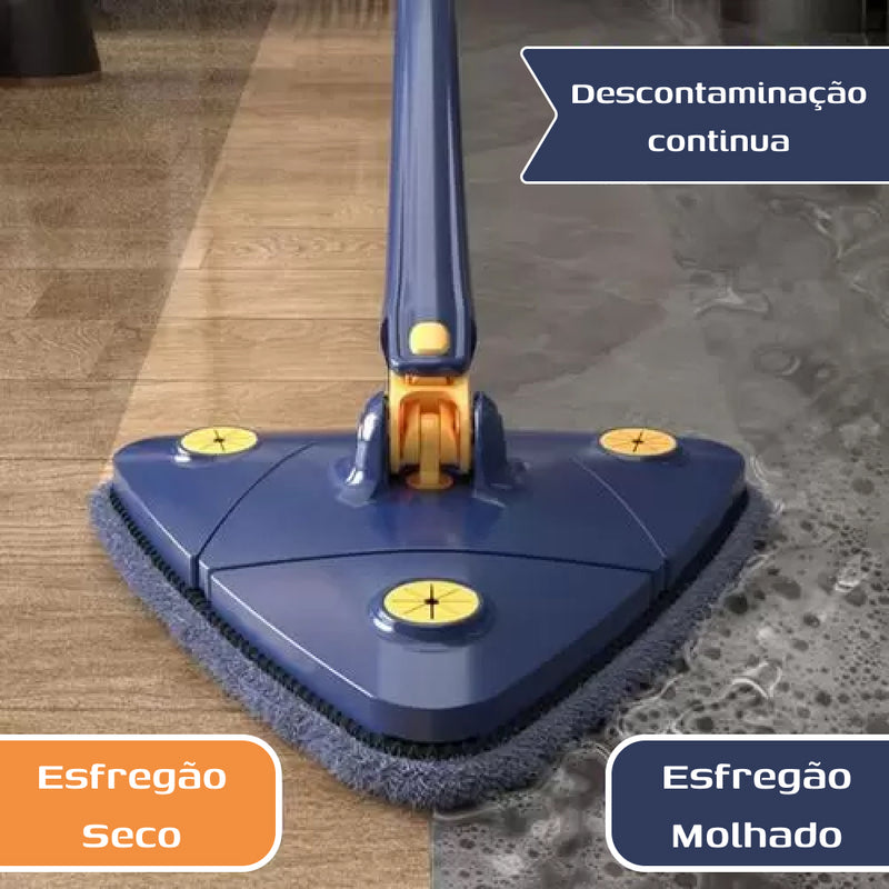 Mop De Limpeza Ajustável Giratório 360° + Brinde Exclusivo