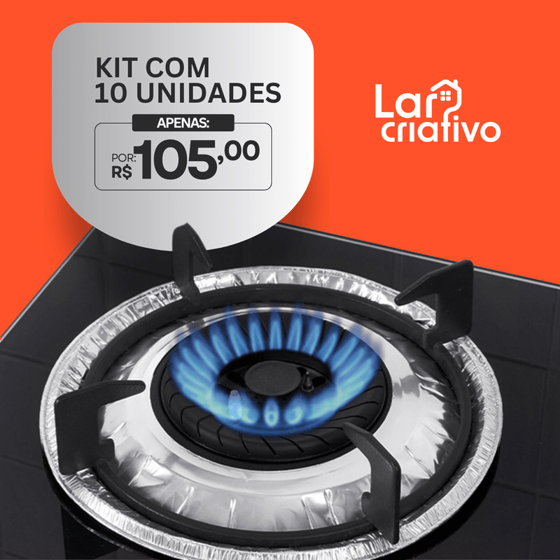 FogãoClean - Protetor de fogão (KIT COM 10 UNIDADES)